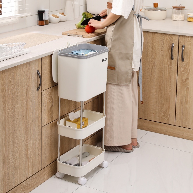 Thùng Rác 3 Tầng Có Bánh Xe Di Chuyển 5