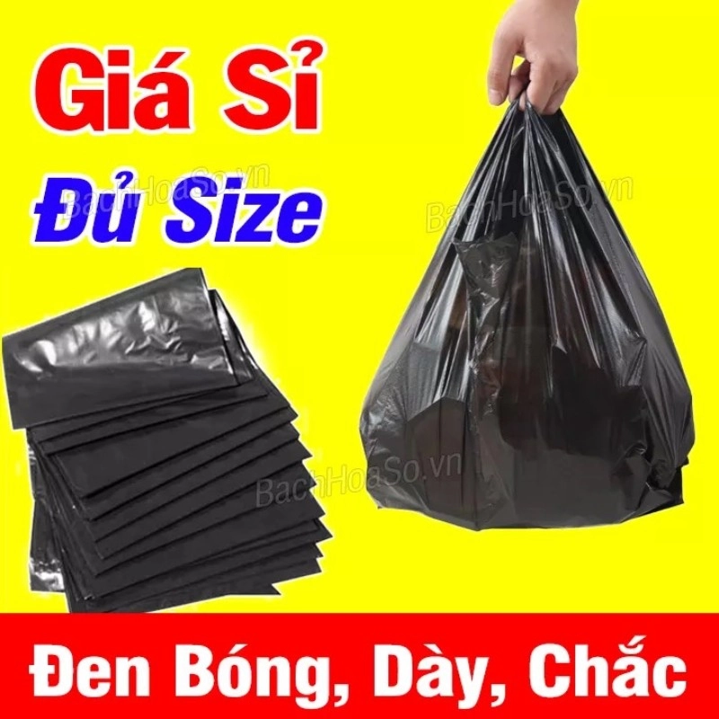 TÚI XỐP ĐEN QUAI LỚN 5