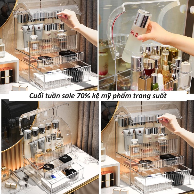 Việt Nhật - Mã 3639-3: Tủ Mỹ Phẩm Nắp 3T Hokori 4