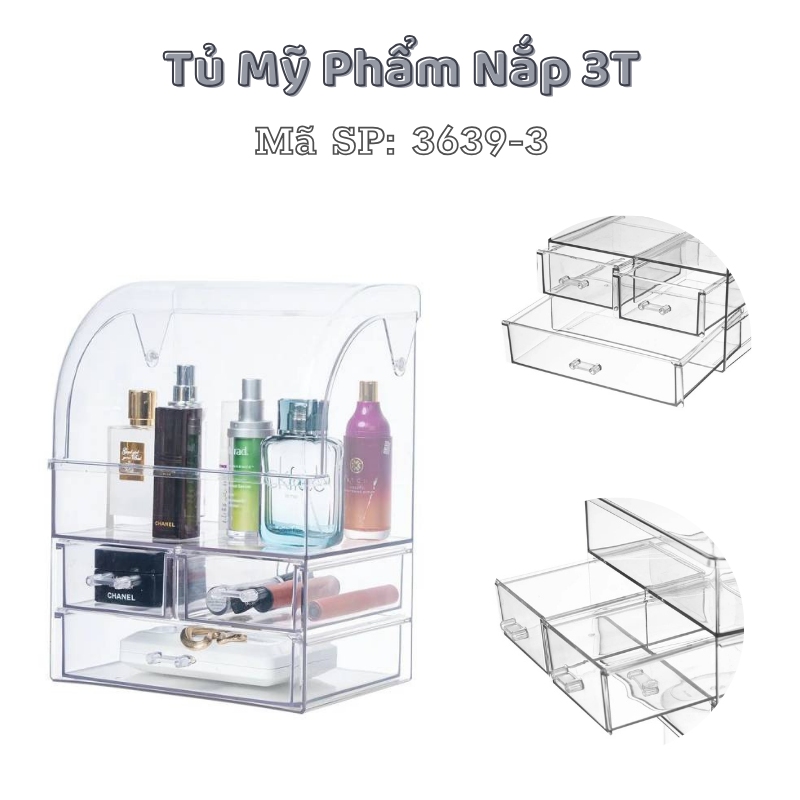 Việt Nhật - Mã 3639-3: Tủ Mỹ Phẩm Nắp 3T Hokori 5