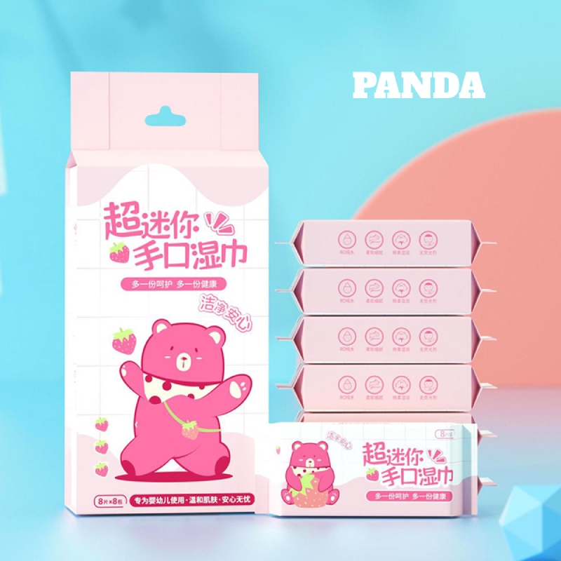 1 Thùng Khăn Giấy Ướt Mini Panda 4