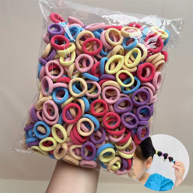 Bịch 500C Thun Cột Tóc Cho Bé 4