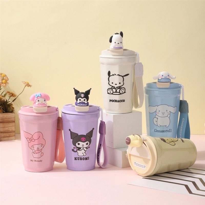 Bình Giữ Nhiệt 400ML Hình Thú có dây treo 4