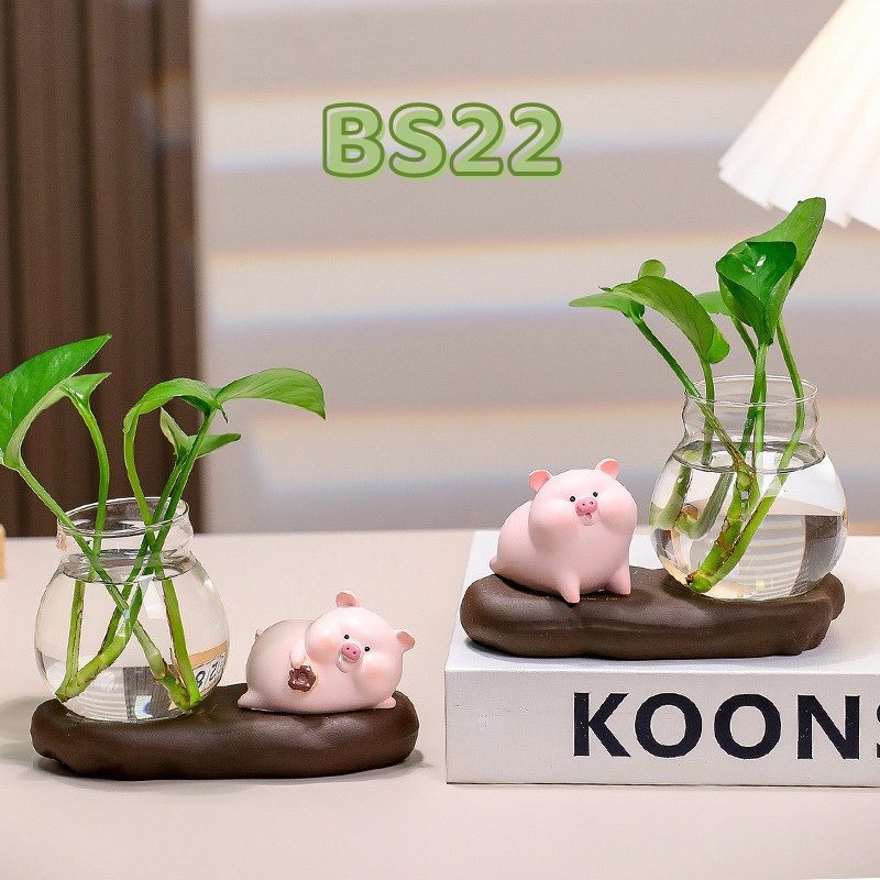 Bình Thủy Tinh Kèm Tượng Để Bàn 5