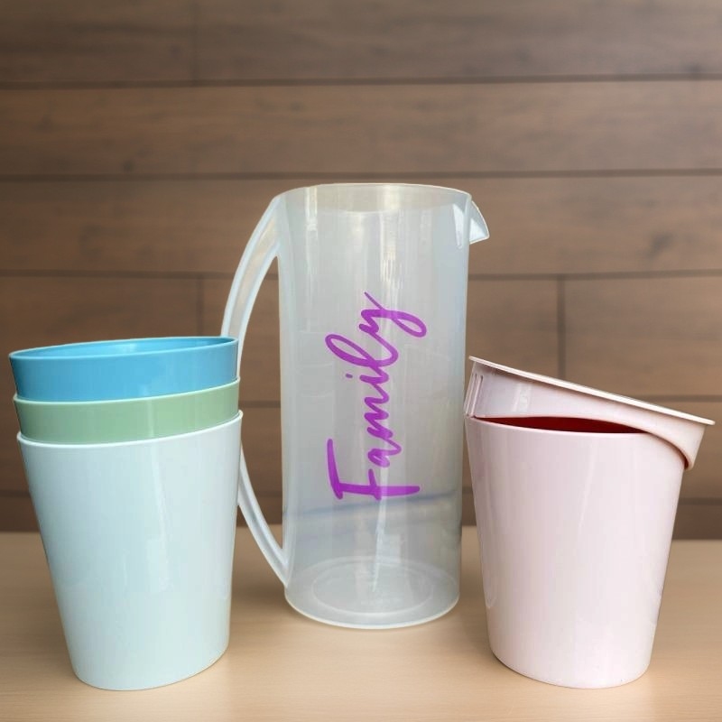 Bộ Ca Nhựa 1.6L kèm 4 ly Family Tân Lập Thành 4