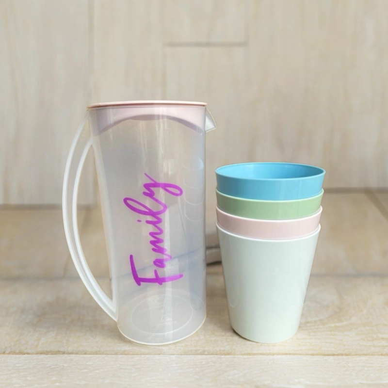 Bộ Ca Nhựa 1.6L kèm 4 ly Family Tân Lập Thành 5