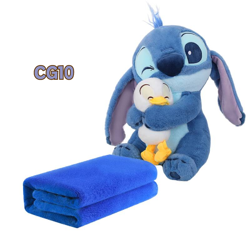 Bộ Chăn Gối Văn Phòng Stitch Ôm Vịt 5