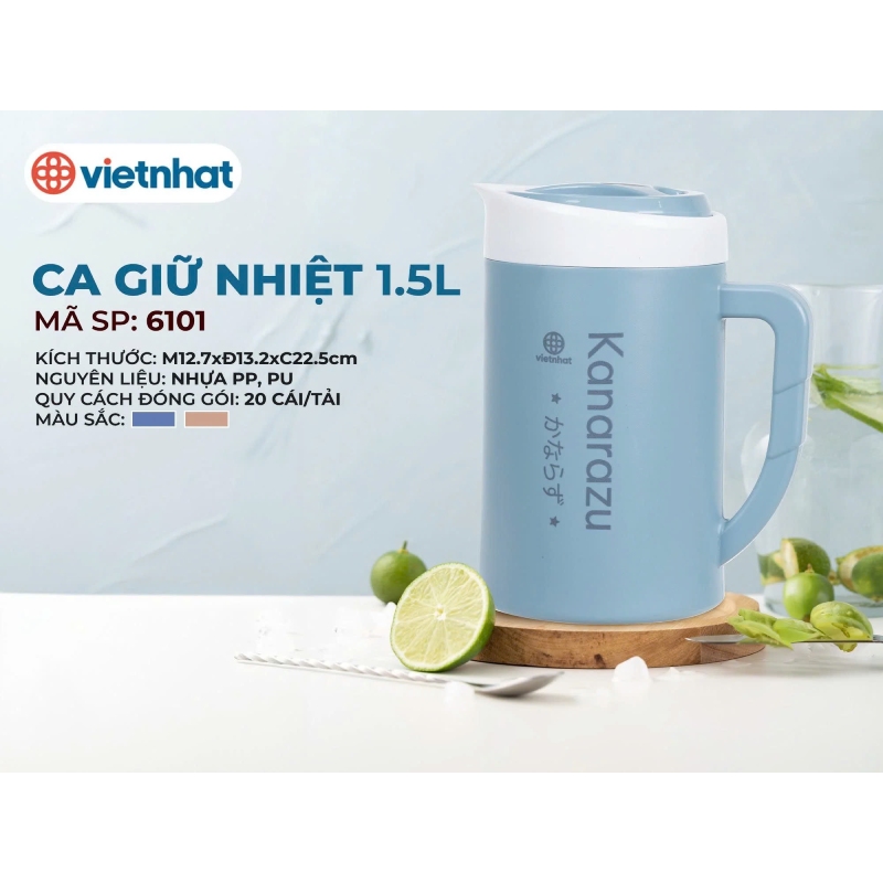 Ca Giữ Nhiệt 1.5L Việt Nhật Mã 6101 - 5