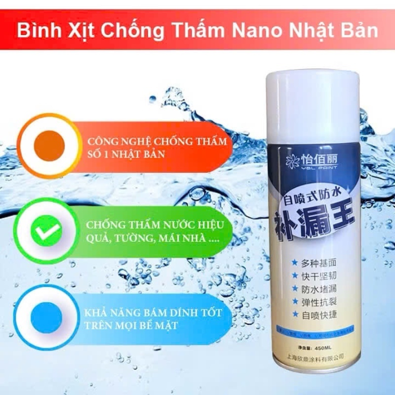 Chai Dung Dịch Xịt Chống Dột, Chống Thấm Nước 4