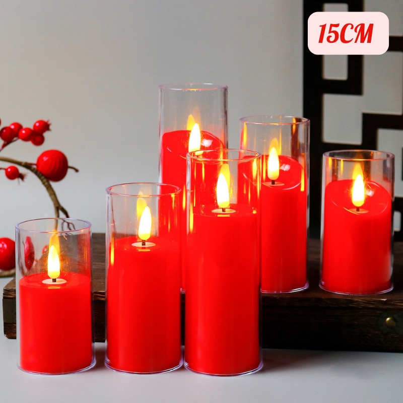 Cốc Nến Điện Tử Trang Trí Nhà Cửa 15CM 4