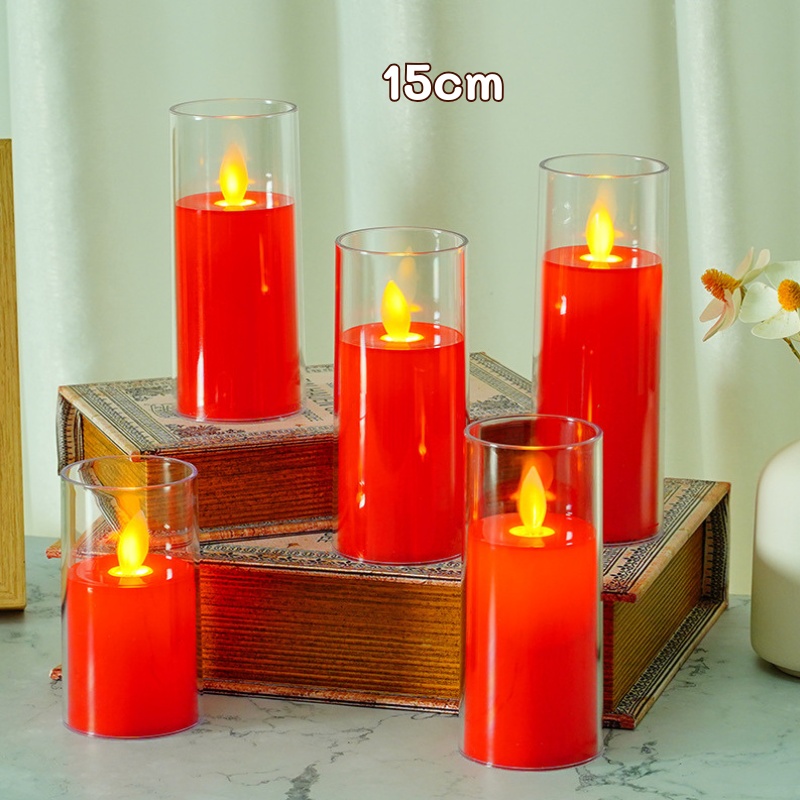 Cốc Nến Điện Tử Trang Trí Nhà Cửa 15CM 5