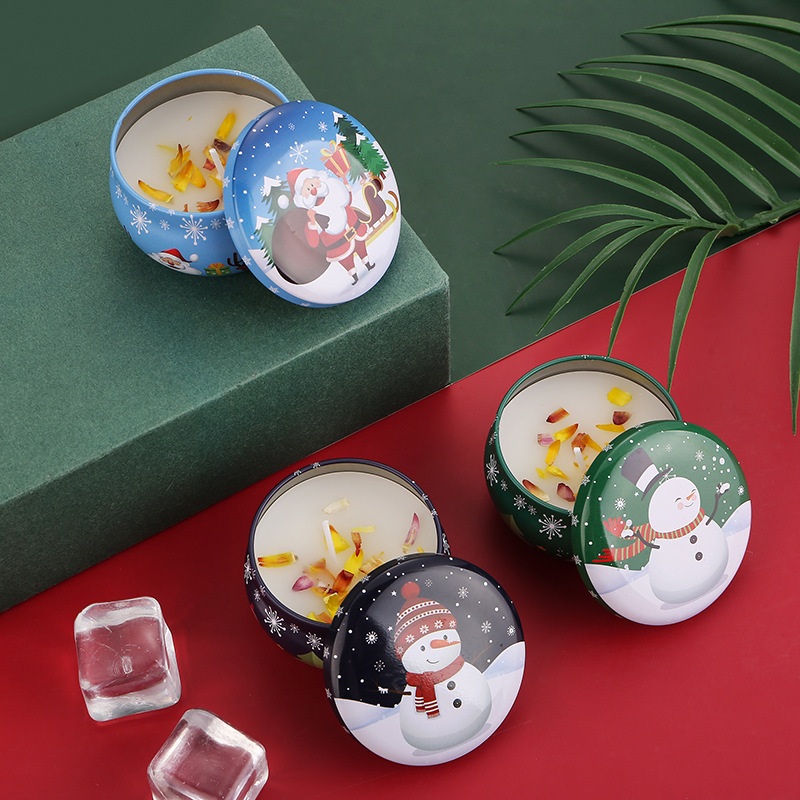 Cốc Nến Thơm Hoa Khô Thiên Nhiên Siêu Nhẹ Dịu hình thổ cẩm 5