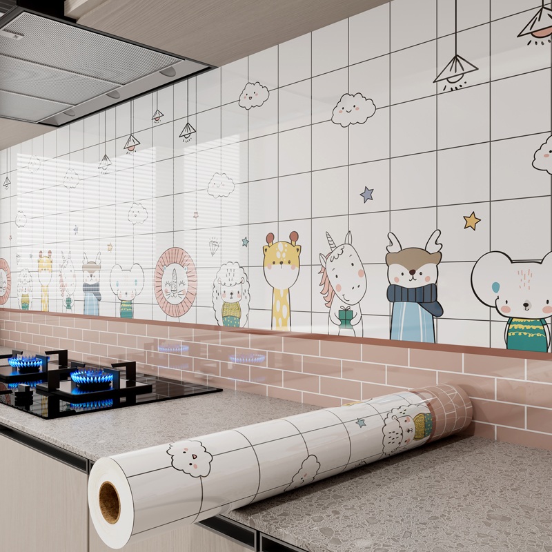 Decal Dán Bếp Hoa Văn Tráng Nhôm 4