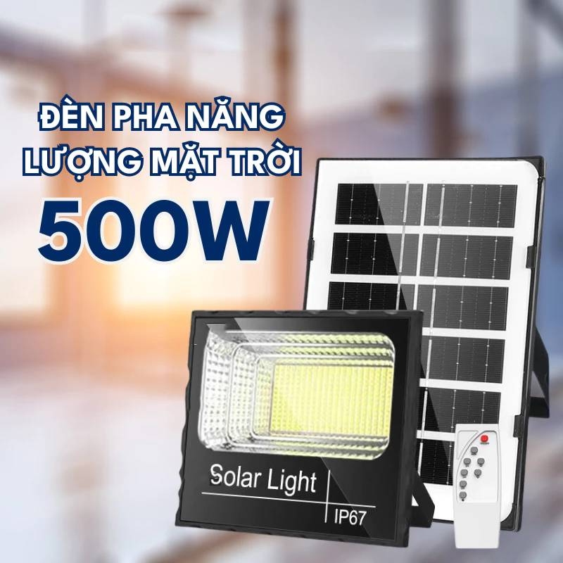 Đèn Pha Năng Lượng Mặt Trời Solar Light 500W 5