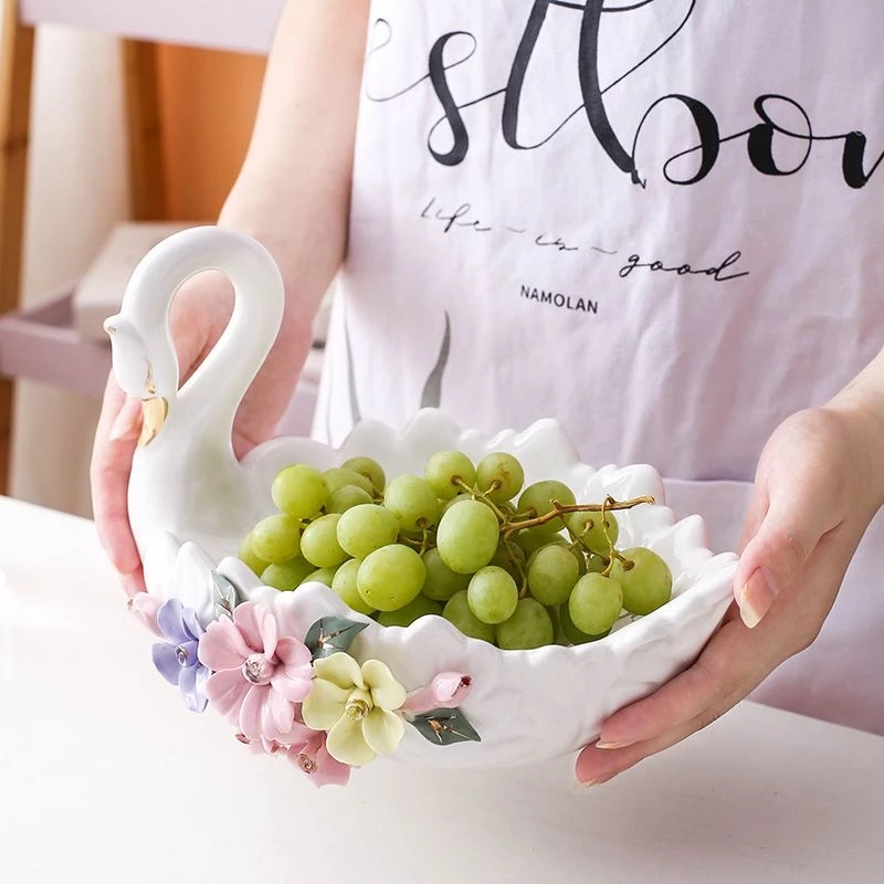 Đĩa Sứ Đựng Trái Cây Hình Thiên Nga 5