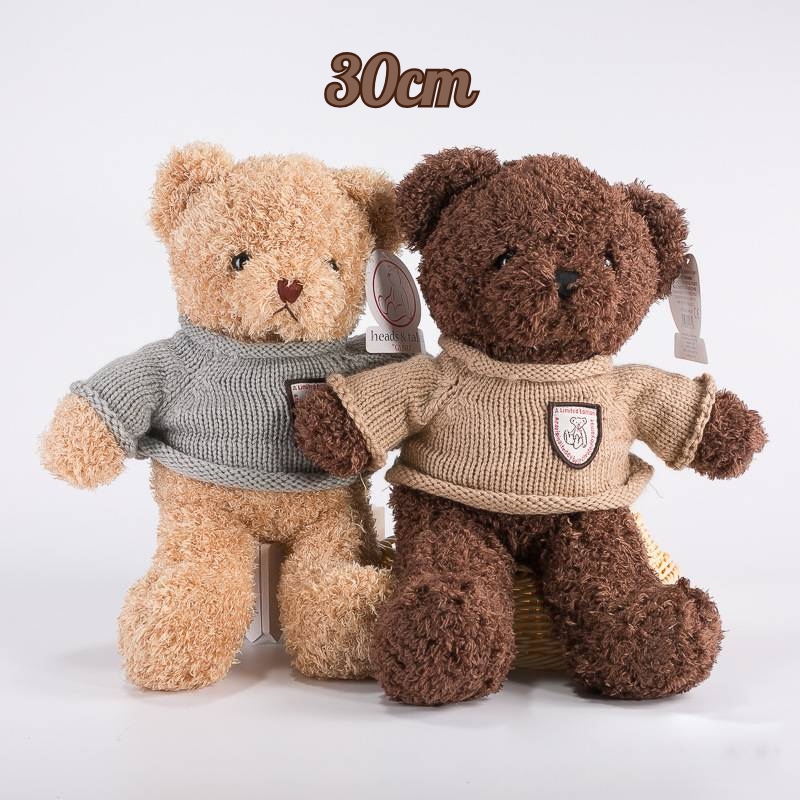 Gấu Bông Teddy Lông Xù Mặc Áo Len 5