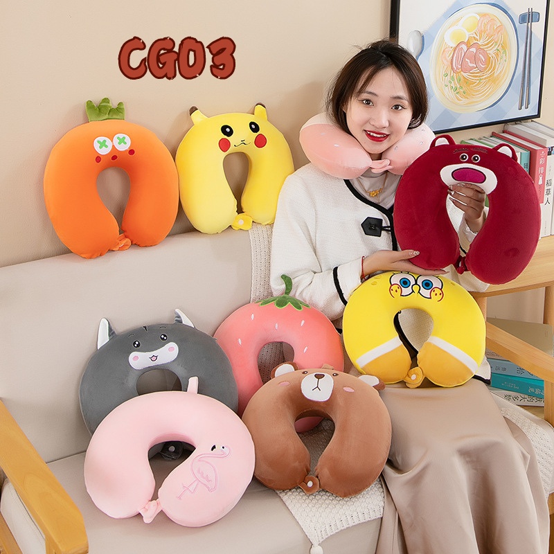 Gối Kê Cổ Chữ U Hình Thú 4