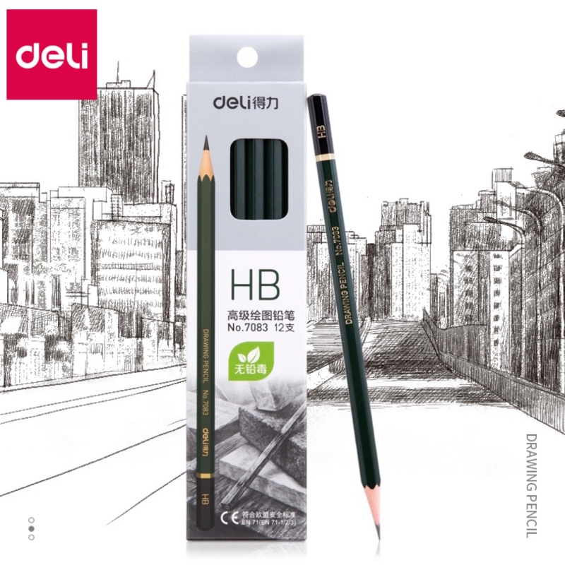 Hộp 12 Bút Chì 2B Deli 4