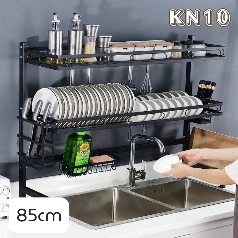 Kệ Để Chén Đĩa 2 Tầng Thông Minh Trên Bồn Rửa Bát 85cm 5