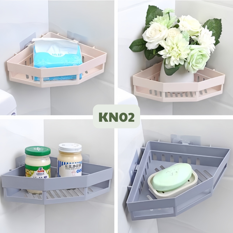 Kệ Góc Nhựa Tam Giác Dán Tường 4