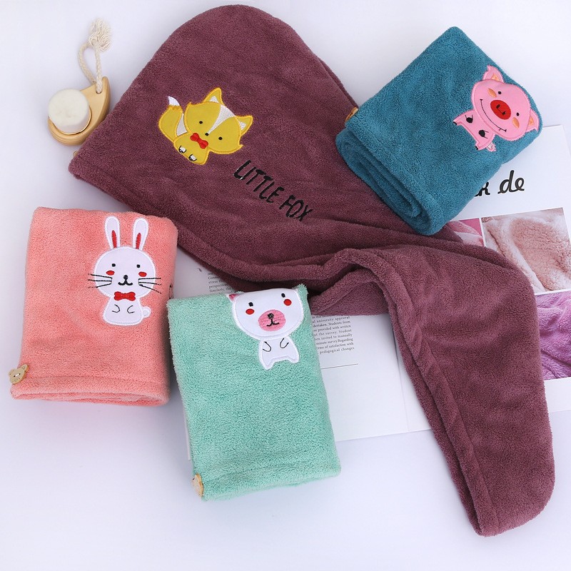 Khăn Quấn Ủ Tóc Hoa Tiết nhiều màu 4