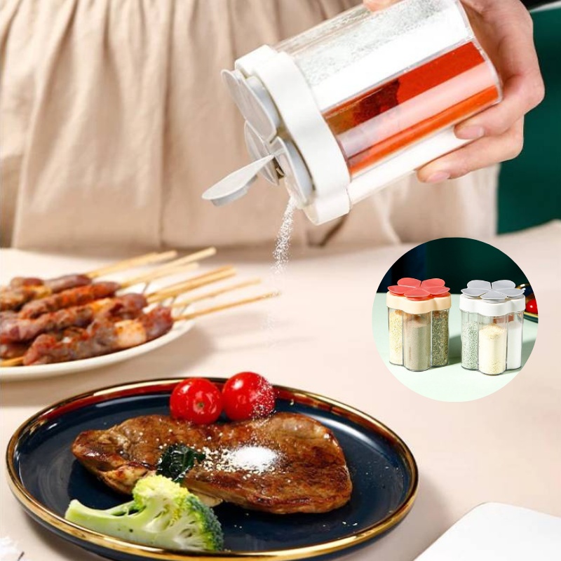 Lọ Gia Vị 5 Ngăn Hình Hoa 5
