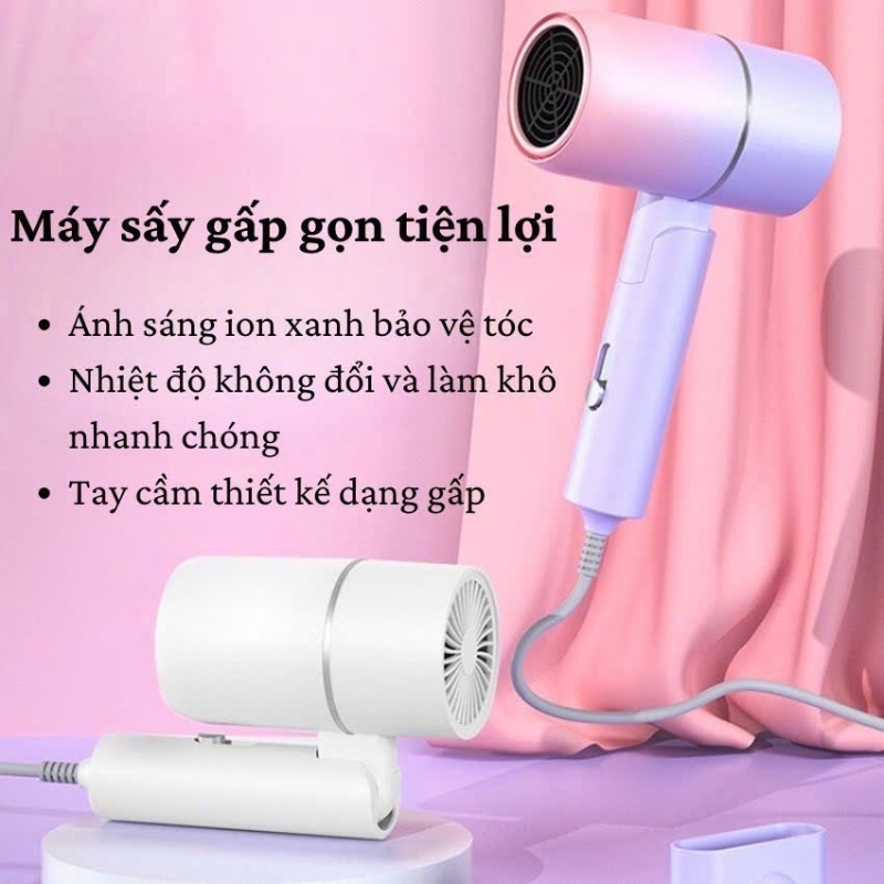 Máy Sấy Tóc chữ T Mini Gấp Gọn 5