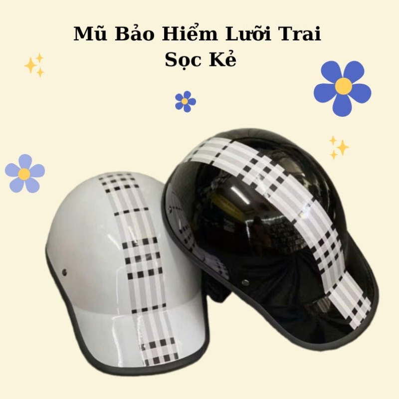 Mũ Bảo Hiểm Lưỡi Trai Sọc Kẻ 4