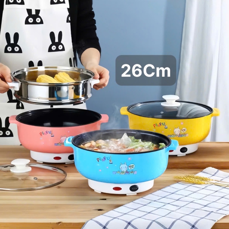 Nồi Lẩu Đa Năng Cooking Pot Chiên Xào Luộc Nấu Lẩu Mini 26cm - 4