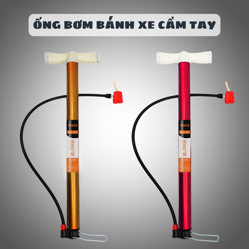 Ống Bơm Bánh Xe Cầm Tay Loại thân cao 4