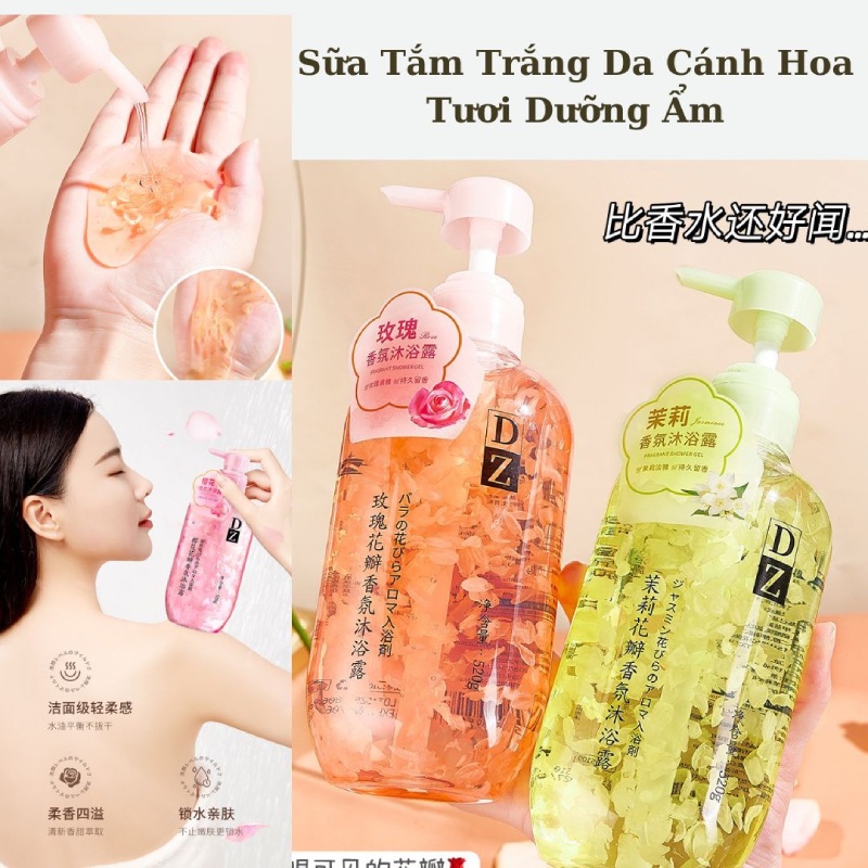 Sữa Tắm Trắng Da Cánh Hoa Tươi Dưỡng Ẩm5