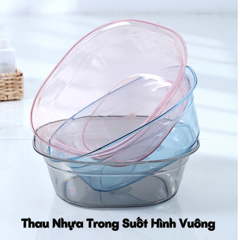 Thau Nhựa, Thau Nhựa Trong Suốt Hình Vuông 4
