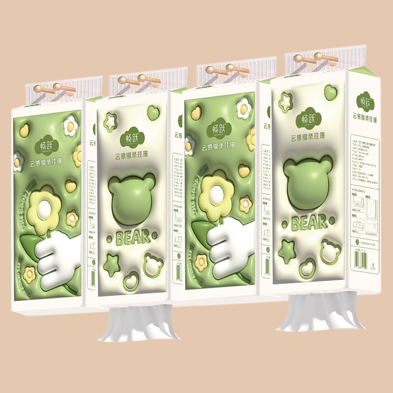 Thùng 6 Gói Khăn Giấy Rút Bear 5D 5