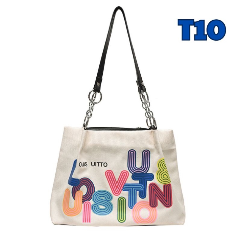 Túi Xách Love Đeo Vai Cỡ Lớn Họa Tiết In Chữ Màu Sắc 4