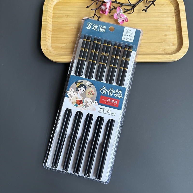 Vỉ 10 Đôi Đũa 3 Sọc 5