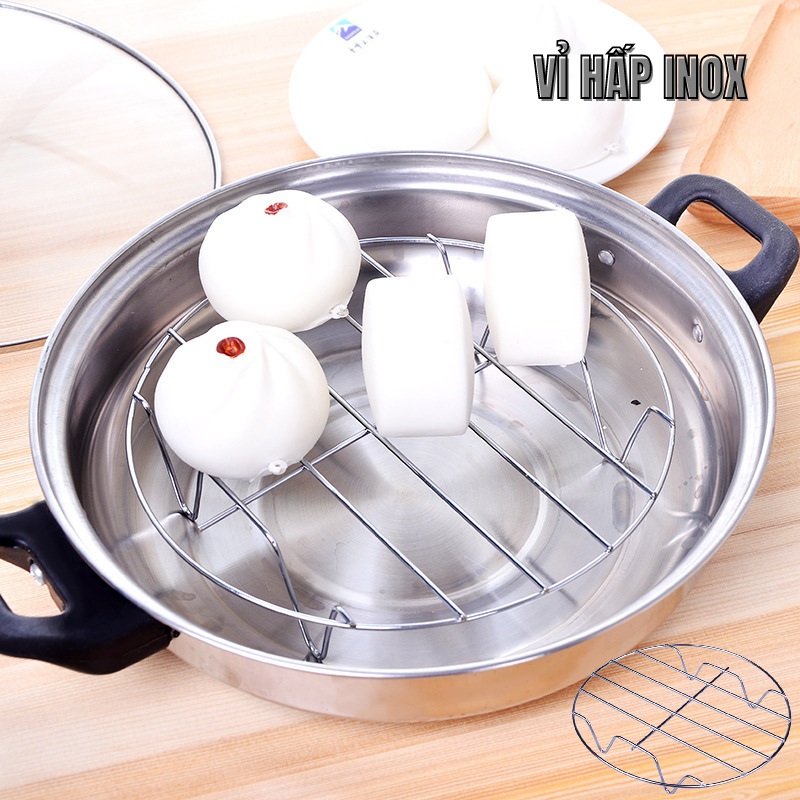 Vỉ Hấp Inox 4 Chân Đa Năng 5