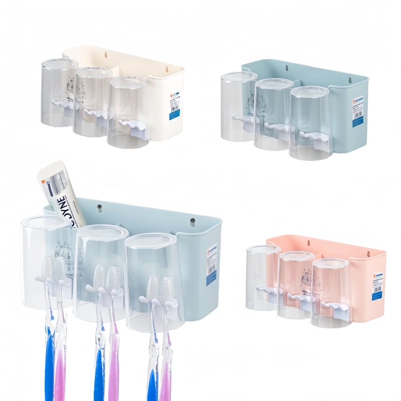 Việt Nhật - Mã 1347: Bộ Cắm Bàn Chải 3 Cốc 4
