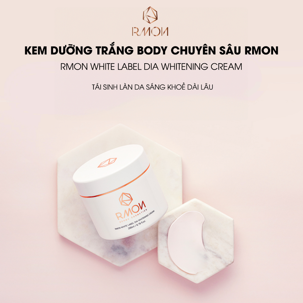 Kem Dưỡng Trắng Da Body Rmon White Label Dia Whitening Cream