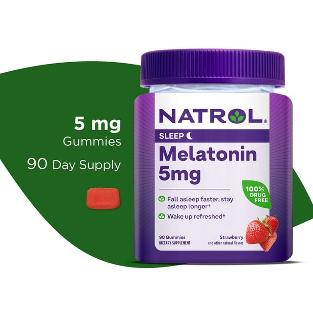 Kẹo Dẻo Ngủ Ngon Natrol Gummies Melatonin 5mg