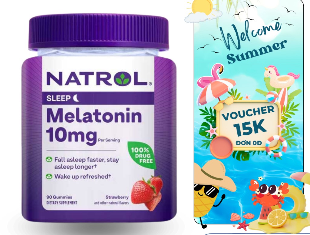 Kẹo Dẻo Ngủ Ngon Natrol Gummies 10mg