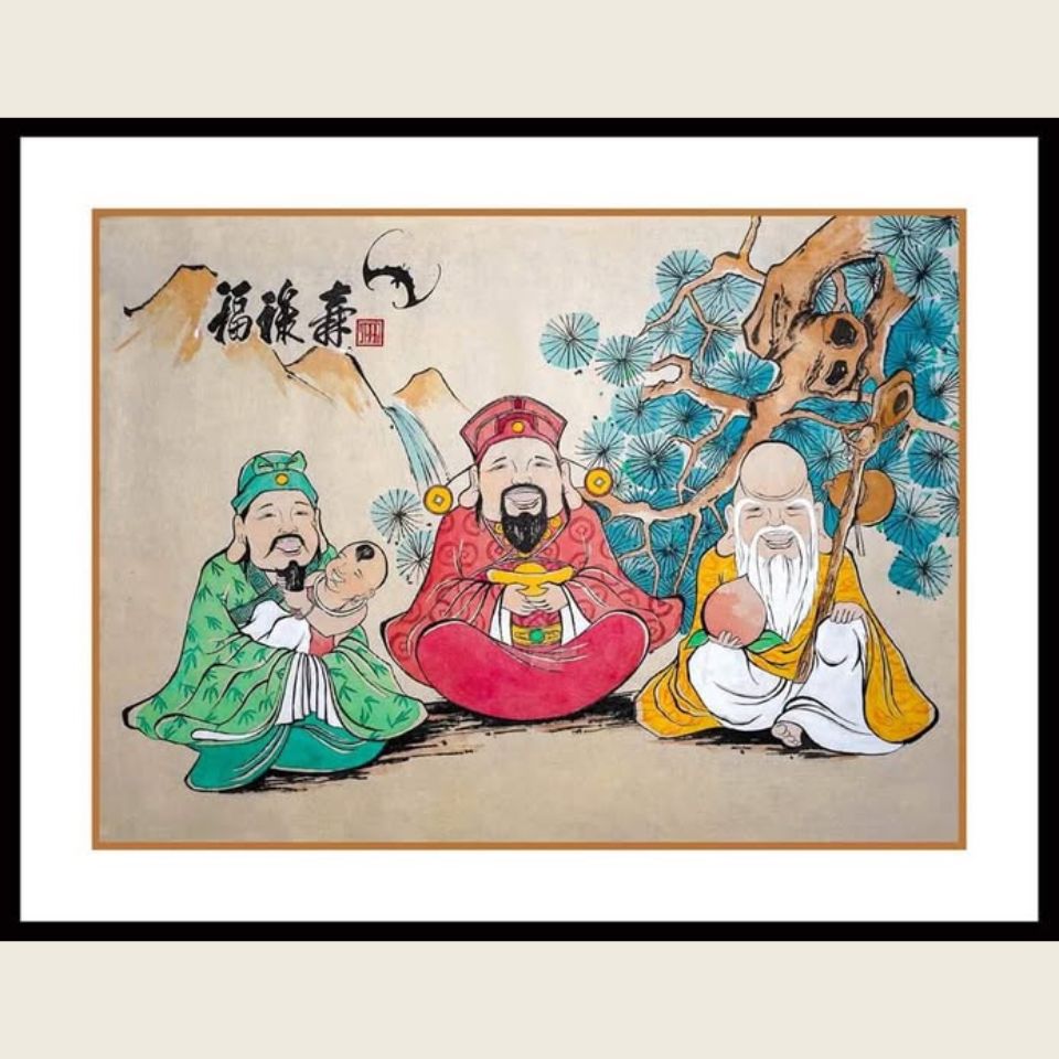 Tranh Tam Đa Phúc Lộc Thọ