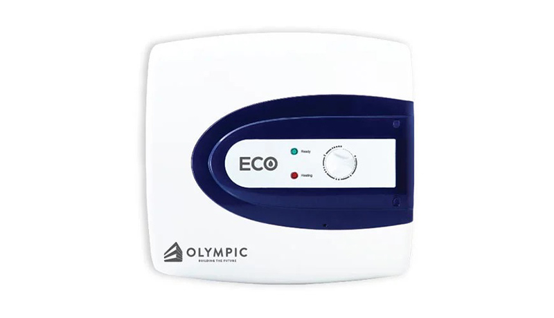 Bình nóng lạnh Olympic Eco vuông với thiết kế nhỏ gọn