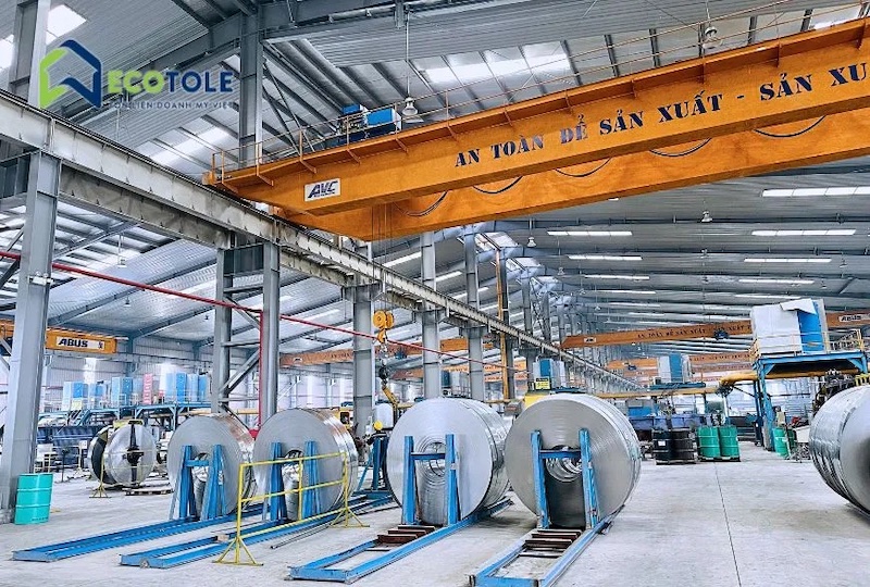 Nhà máy sản xuất thép cuộn mạ kẽm Ecotole