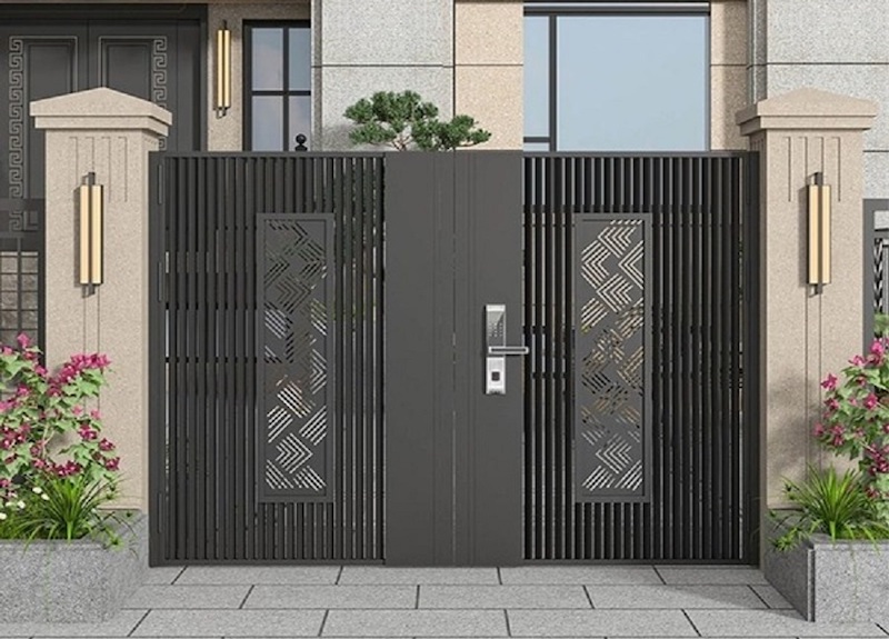 Thép hộp chữ nhật mạ kẽm Ecotole 25x50 tạo nên vẻ đẹp sắc sảo tinh tế cho cổng nhà