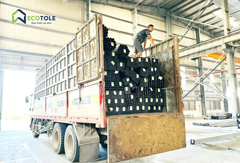 Thép hộp chữ nhật mạ kẽm Ecotole 50x100