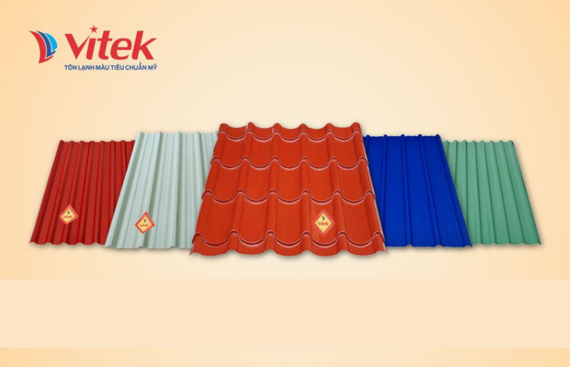 Tôn lạnh Vitek 6 sóng khổ 1.08m