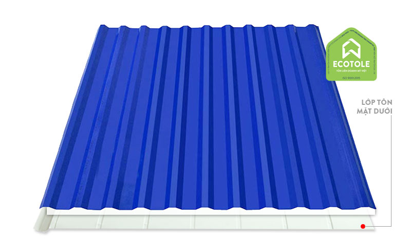 Tôn chống cháy Ecotole 11 sóng khổ 1.07m
