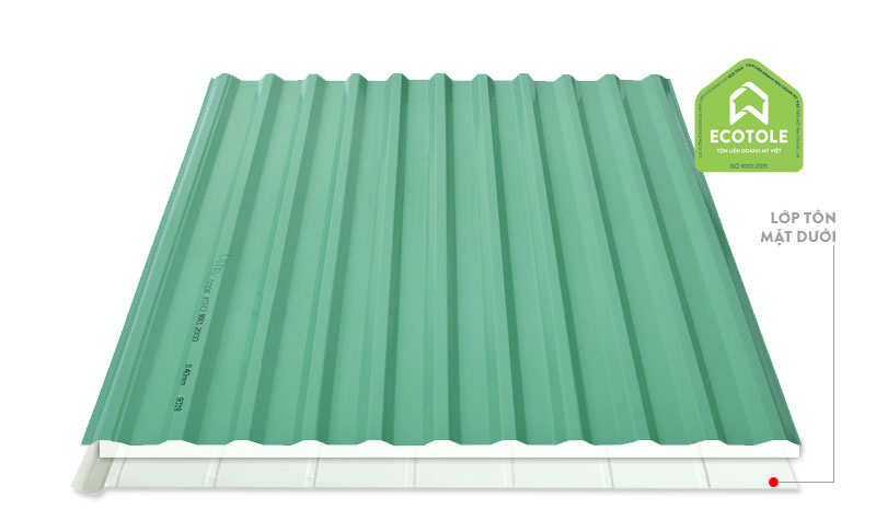 Tôn chống cháy Ecotole 11 sóng khổ 1.07m