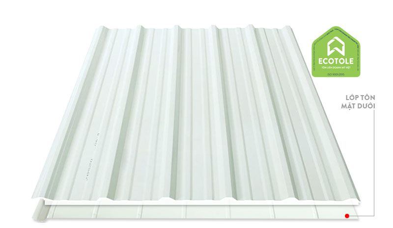 Tôn chống cháy Ecotole 6 sóng khổ 1.07m