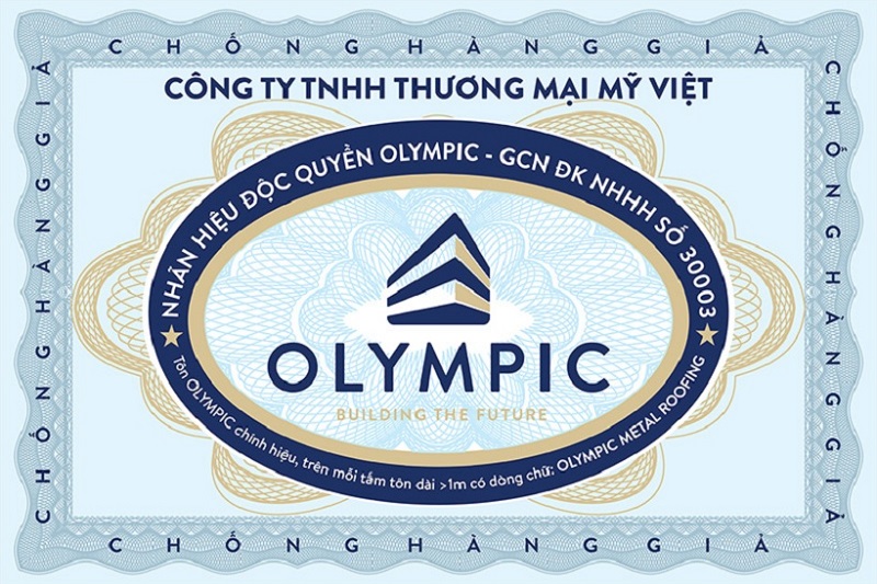 Tôn lạnh kim cương Olympic sóng ngói khổ 1.1m